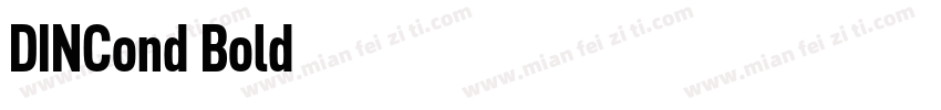 DINCond Bold 中字体转换